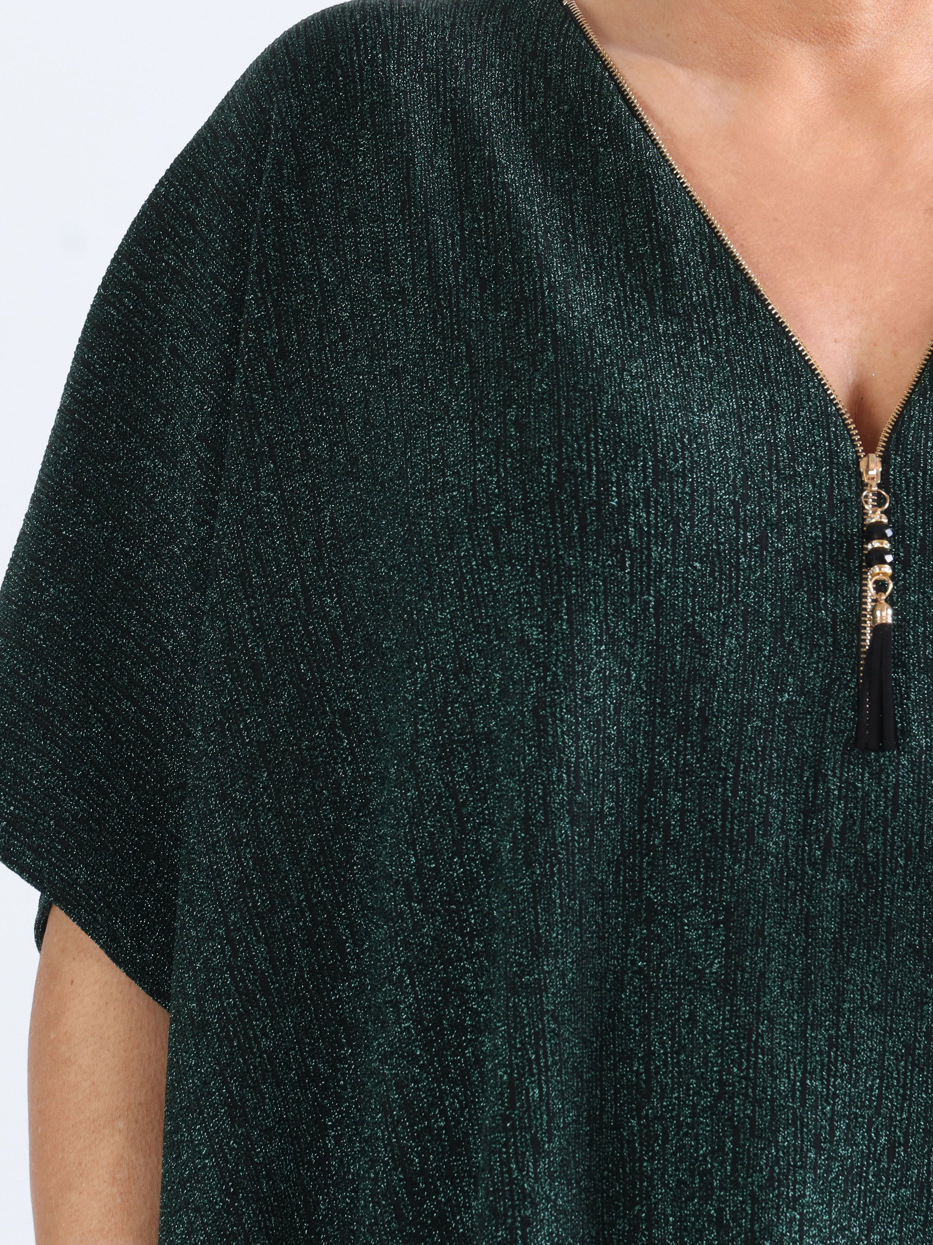 Mayte - Plus size mica klänning med dragkedja